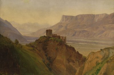 The Ruins of Brunnenburg with the Etschtal, 1838 by Louis Gurlitt